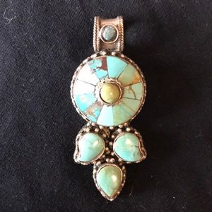 WONDERFUL Turquoise Sterling Pendant